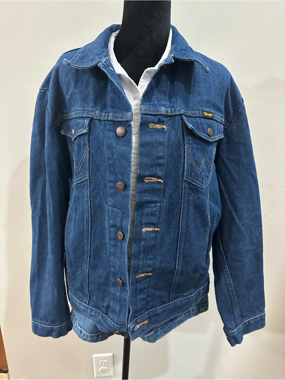 Wrangler Western Dark Blue Denim Jacket